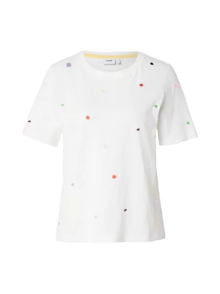 NÜMPH Tricou DELORA albastru pastel / verde deschis / lila alb