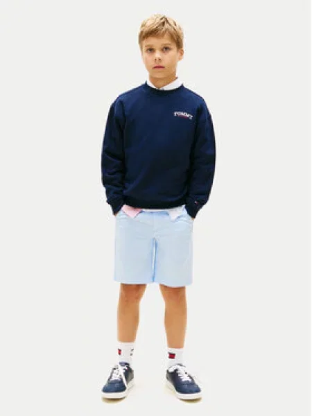 Šortky z materiálu Tommy Hilfiger modré