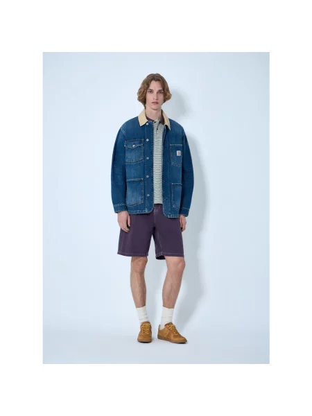Carhartt Wip Kurtki Mężczyzna M Warren Chore Jacket niebieski