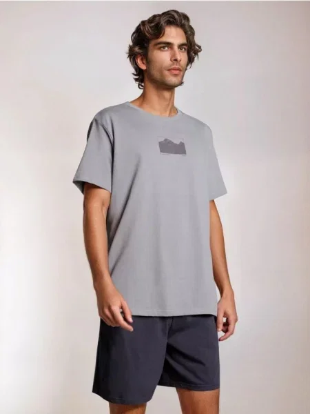 Sinsay piżama z nadrukiem na plecach wielobarwny