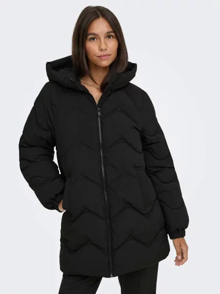 Зимова куртка JDY POWER LONG HOOD PUFFER OTW чорний
