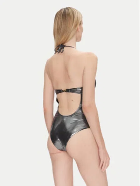 Emporio Armani Jednodílné plavky stříbrná