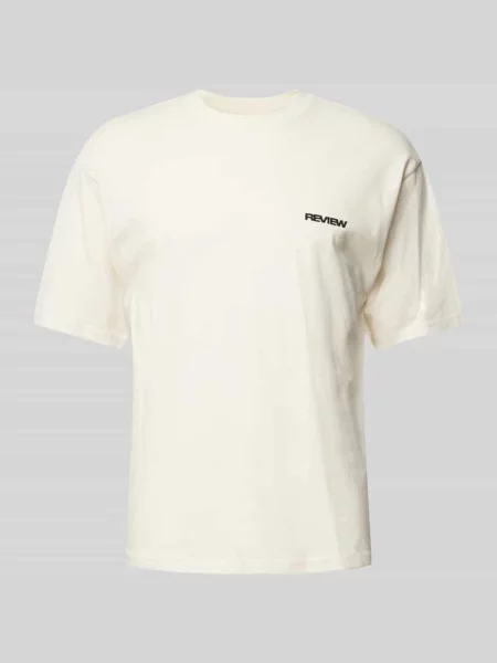 T-shirt z nadrukiem z logo Review