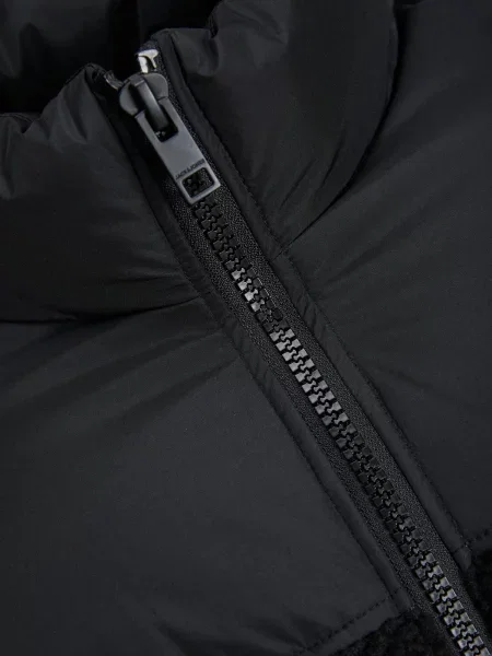 Jack&Jones Pūkinė striukė juoda