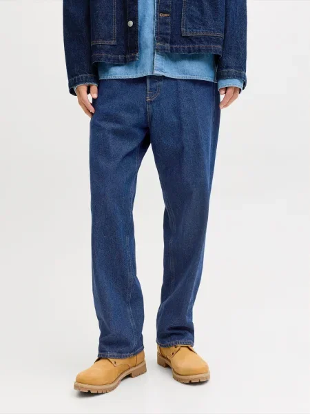 JACK & JONES Džínsy JJIALEX JJORGINAL denim modrá