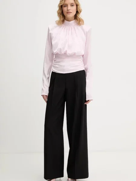 Блузка Rotate з аплікацією фіолетовий