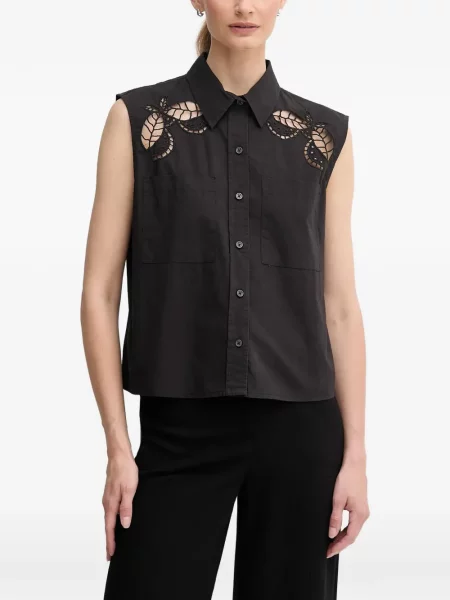 Cămașă Dkny fără mâneci negru