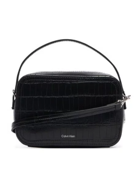 Calvin Klein Torba za kamero Monogram Crocodile' črna