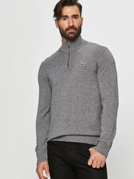 Sweter Lacoste klasyczny granatowy