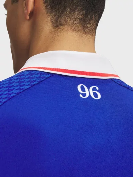 Поло Under Armour с принтом синее