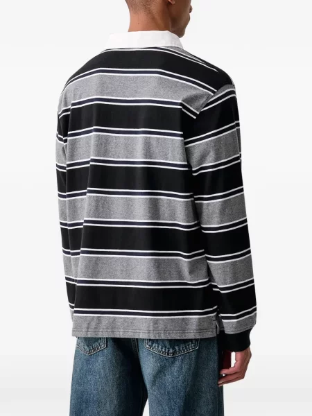 S ovratnikom traperice Levi's® visoki struk od flisa crna