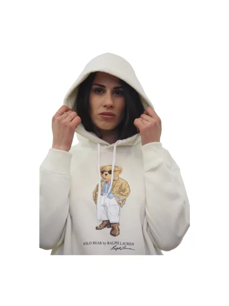 Bluza z kapturem Ralph Lauren beżowa
