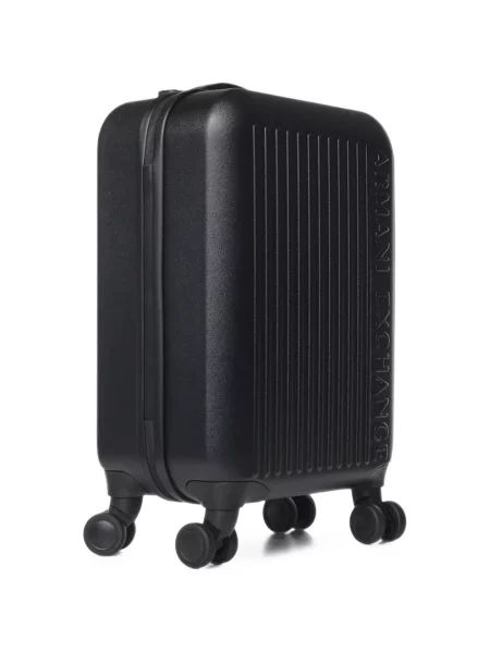Valiză Armani Exchange cu autograf negru
