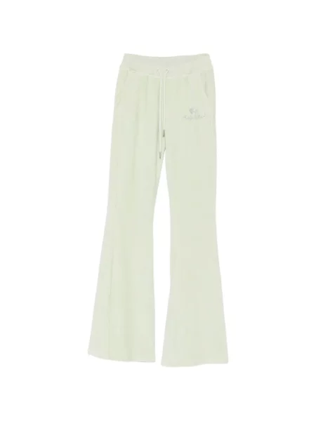 Pantaloni Sporty & Rich alergare cu autograf verde