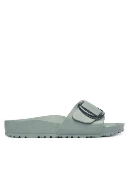 Pantofle Birkenstock s přezkou zelené