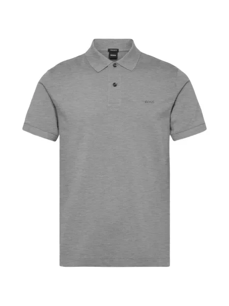 Tricou polo Boss gri