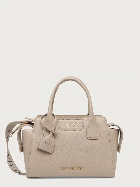 Armani Exchange geantă crossbody pentru femei bej
