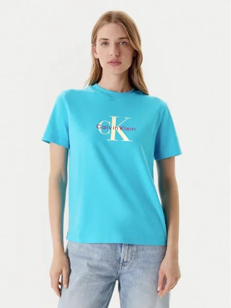 Calvin Klein Jeans T-Shirt Hero Classic Regular Fit μπλε