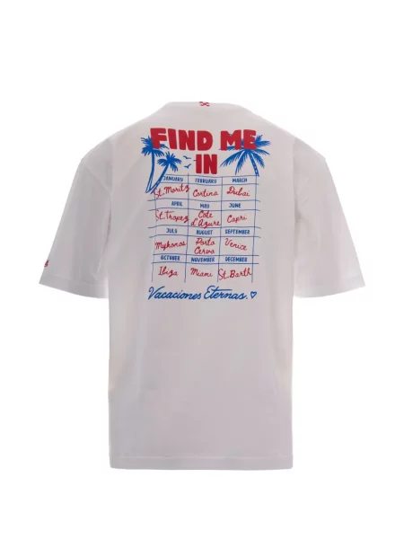 Tricou Mc2 Saint Barth cu imagine alb
