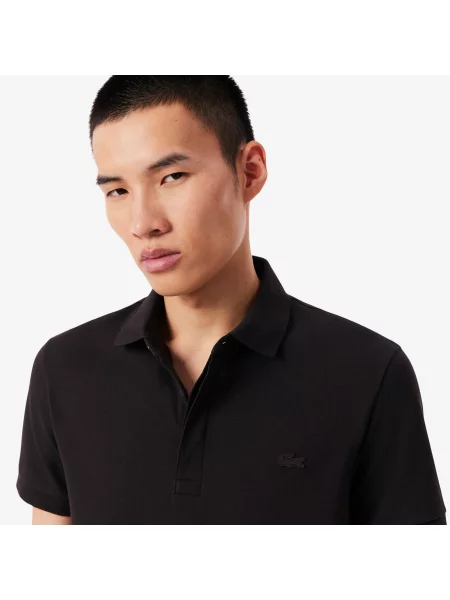 Lacoste Koszulka Polo Paryż Regular Fit Ciemnobrązowa brązowy