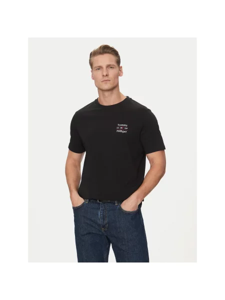 Tommy Hilfiger T-Shirt Stack Regular Fit μαύρο