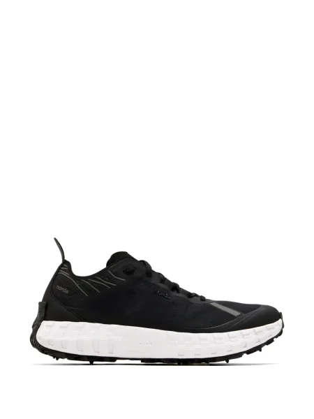 Sneakerși Norda cu șireturi din dantelă negru