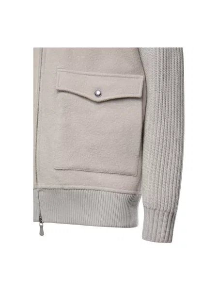 Sweter Eleventy wełniany szary