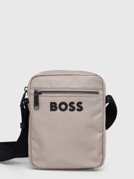 Чанта през рамо BOSS бежово
