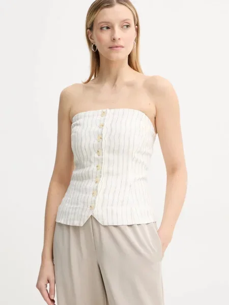 Bluză Samsøe Samsøe de in alb