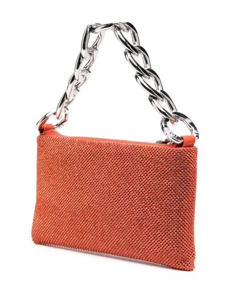 Кристал чанта тип портмоне Patrizia Pepe оранжево