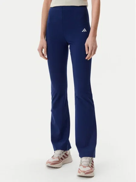 Adidas Legíny Essentials Small Logo Tmavomodrá Flare Fit