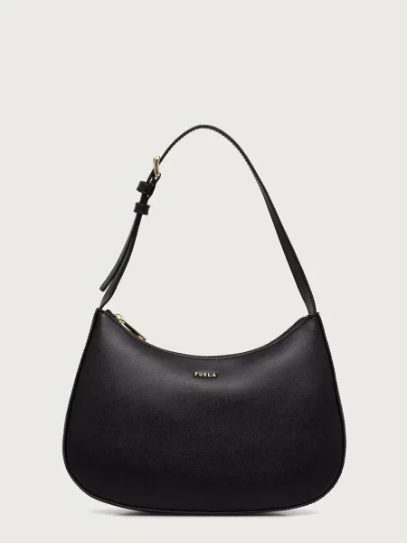 Geanta hobo Furla din piele negru