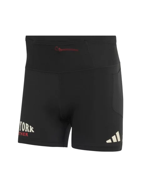 ADIDAS PERFORMANCE Pantaloni sport ADIZERO roşu închis / negru alb