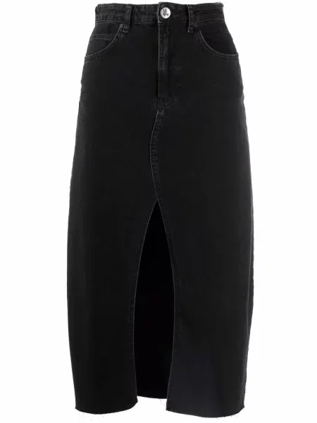 Fustă din denim One Teaspoon negru