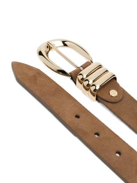 Remen Federica Tosi od brušene kože smeđa