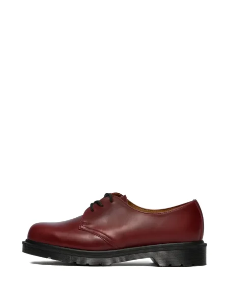 Oxford Dr. Martens cu șireturi din dantelă roșu