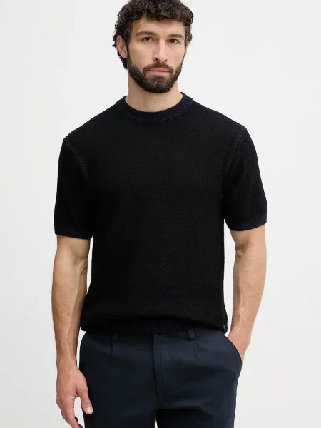 BOSS Orange T-shirt z bawełną pomarańczowa