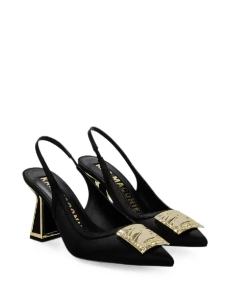 Pantofi cu toc Kat Maconie slingback cu autograf negru