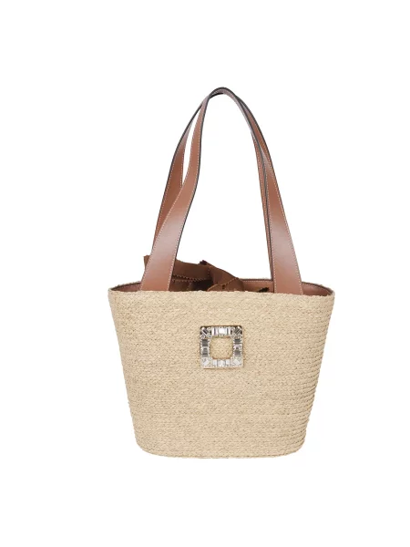 Shopperka Roger Vivier beżowa