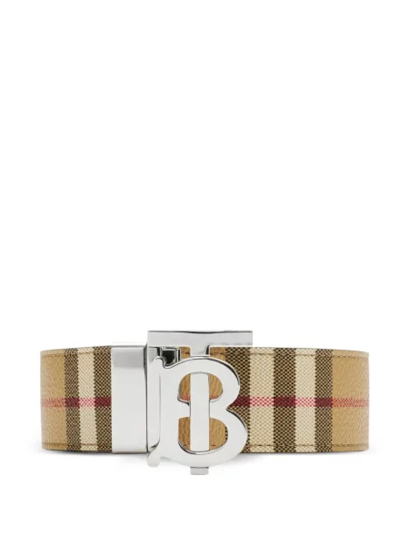 Curea Burberry în carouri reversibilă