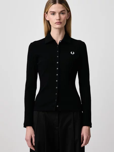Fred Perry koszula z bawełną czarna