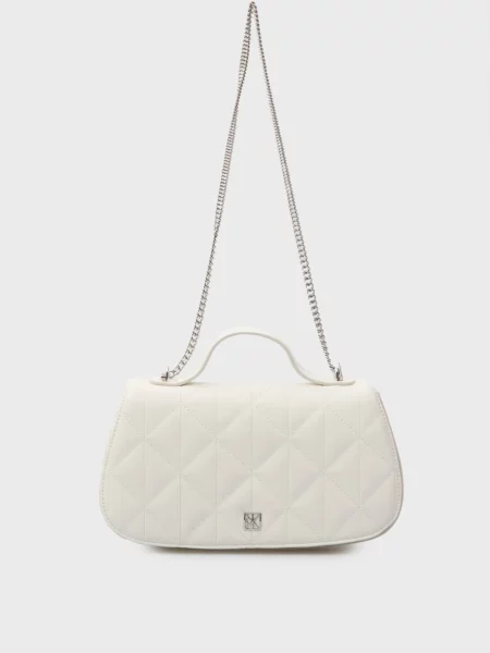 Стьобана сумка Calvin Klein біла