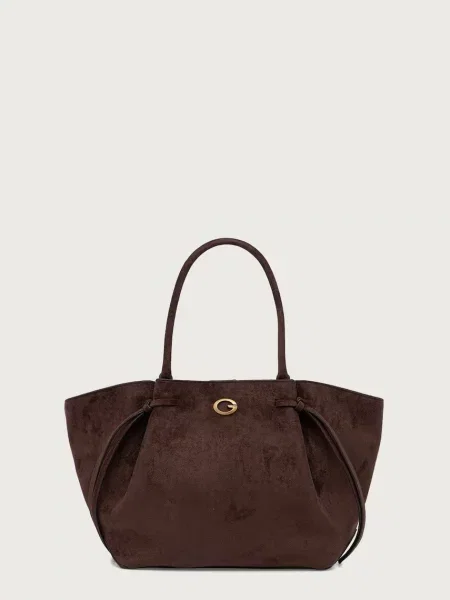 Geantă shopper Guess maro