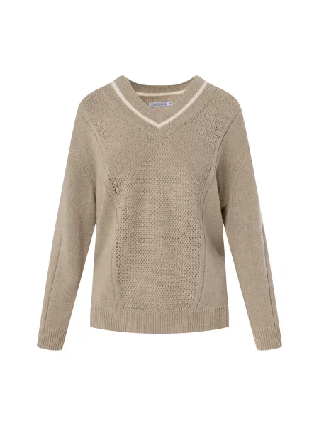 Quiosque Pulover bej alb