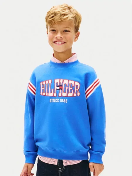 Mikina Tommy Hilfiger modrá