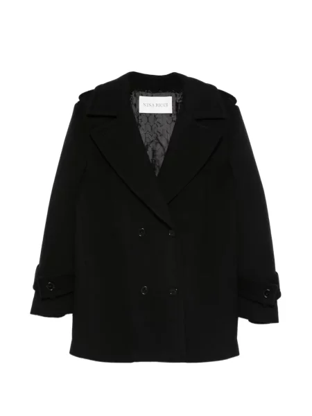 Płaszcz Nina Ricci dwurzędowy czarny