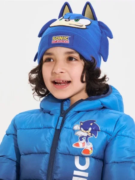 Sinsay čepice beanie Sonic the Hedgehog modrá