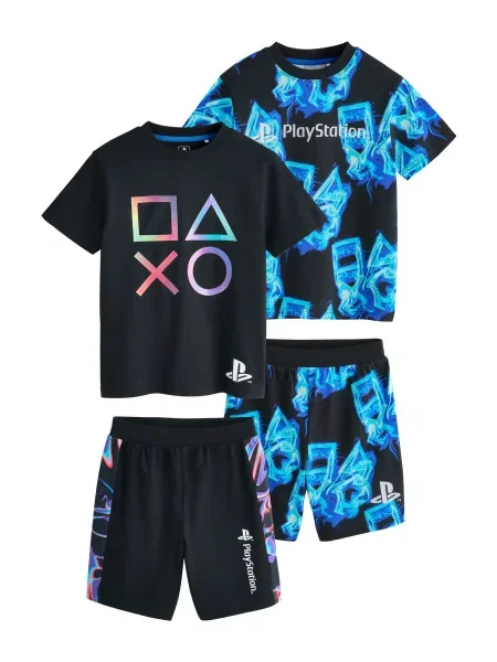 Next Pijamale albastru negru