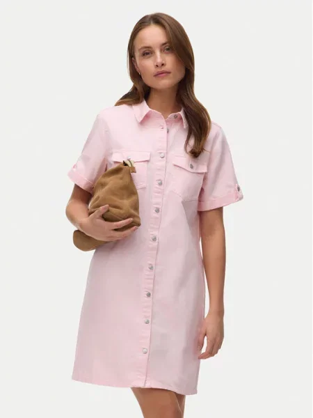 Vero Moda Rochie de blugi Jennie roz