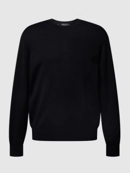 Sweter z żywej wełny Maerz Muenchen czarny